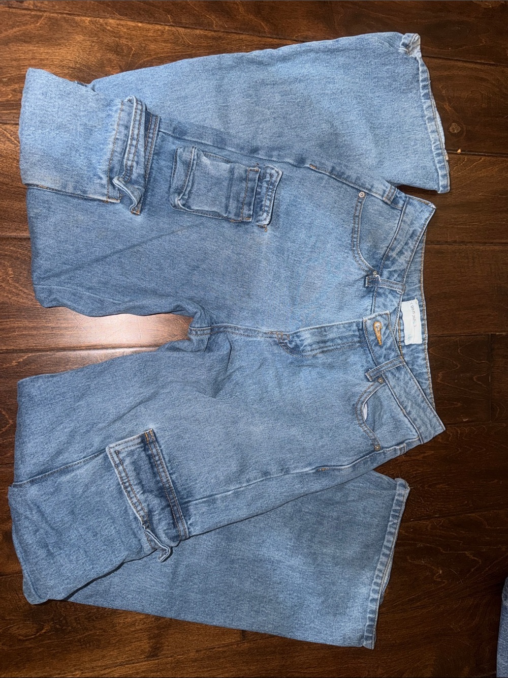 Wide Leg Flare Jeans in Light Blue - Women's